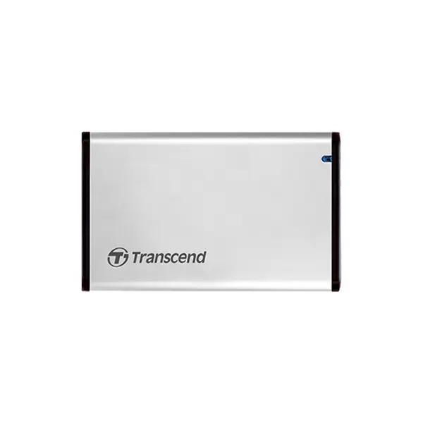 Transcend StoreJet TS0GSJ25S3 2.5-Inch SATA III SSD/HDD Enclosure, USB 3.1 Gen 1 External Drive Case, Aluminum Housing, Tool-Free Portable Storage Enclosure
