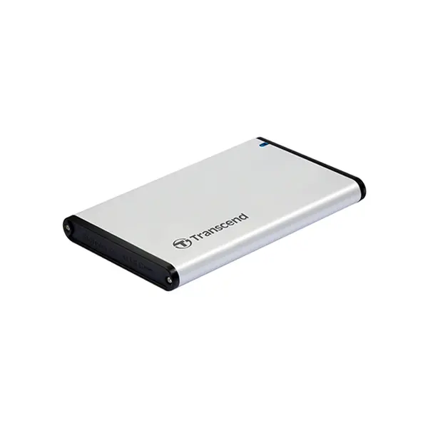 Transcend StoreJet TS0GSJ25S3 2.5-Inch SATA III SSD/HDD Enclosure, USB 3.1 Gen 1 External Drive Case, Aluminum Housing, Tool-Free Portable Storage Enclosure