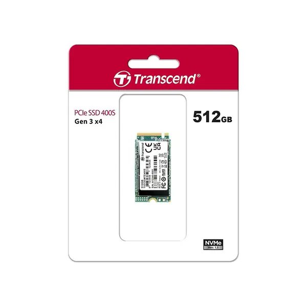 Transcend MTE400S 512GB M.2 2242 PCIe Gen3 x4 NVMe Internal SSD, Up to 2000MB/s Read Speed, Compact High-Speed Storage Drive for Ultrabooks, Mini PCs and Handheld Gaming Devices
