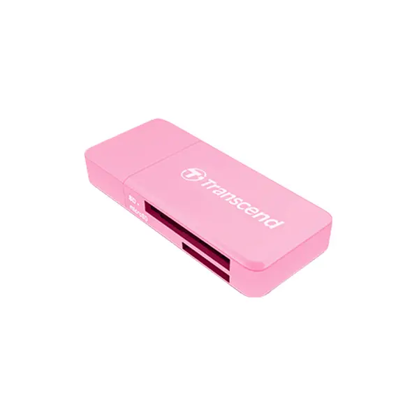 Transcend RDF5 USB 3.1 Gen 1 Multi-Card Reader, SDHC SDXC microSDHC microSDXC Support, USB Type-A Interface, 5Gbps High-Speed Memory Card Reader