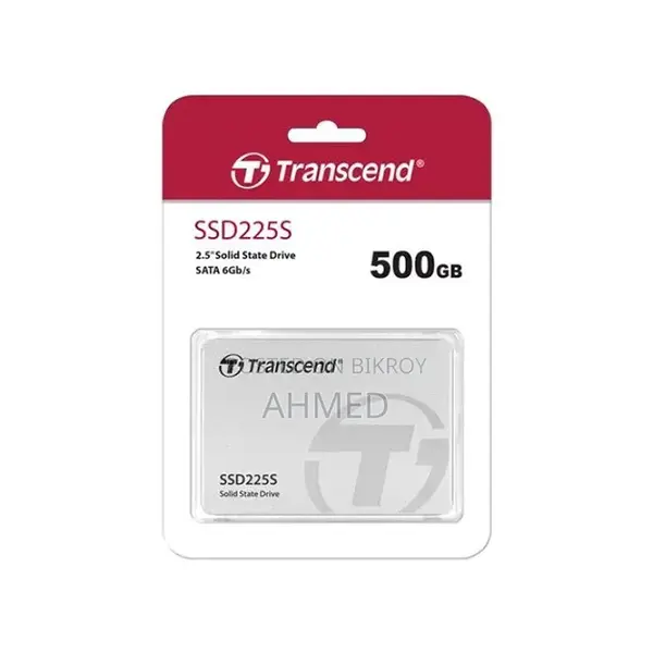 Transcend SSD225S 500GB 2.5-Inch SATA III Internal Solid State Drive, 560MB/s High-Speed SSD Storage Drive for Desktop and Laptop Systems