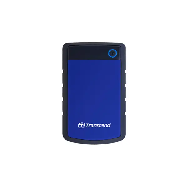 Transcend Store Jet 25H3B 4TB External Hard Drive, USB 3.1 Gen 1 High-Speed Interface, Three-Stage Anti-Shock Protection System, Rugged Portable Storage Solution, Durable Blue Edition