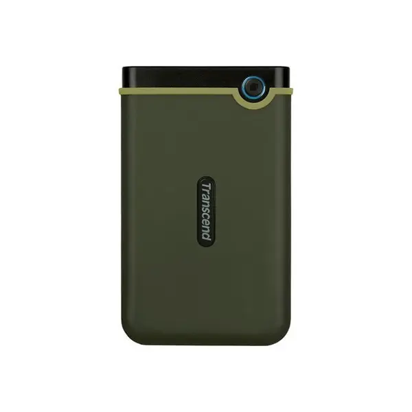 Transcend StoreJet 25M3G 2TB External Hard Drive, USB 3.1 Gen 1 High-Speed Interface, Three-Stage Anti-Shock Protection System, Rugged Portable Storage Solution, Durable Green Edition