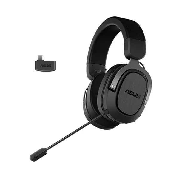 ASUS TUF Gaming H1 Wireless Gaming Headset, 2.4GHz Low-Latency Wireless, 40mm ASUS Essence Drivers, Virtual 7.1 Surround Sound, Discord Certified Microphone