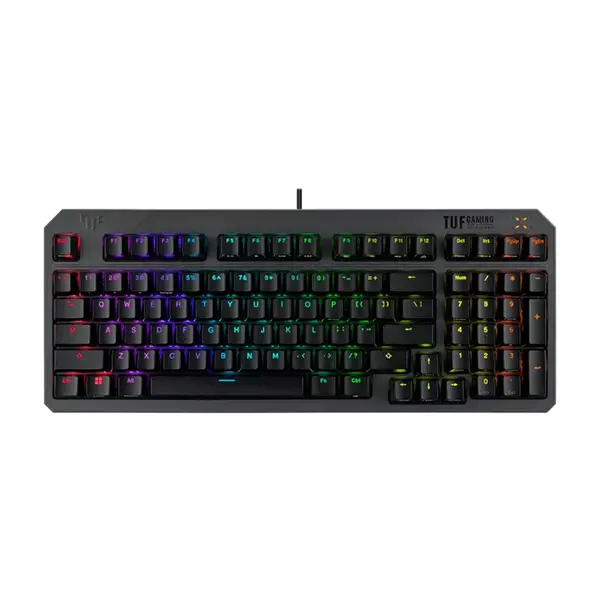 ASUS TUF Gaming K3 Gen II RA07 RGB Optical-Mechanical Gaming Keyboard, 97-Key Compact Layout, IP57 Waterproof Design, N-Key Rollover, Aura Sync RGB