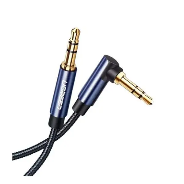 UGREEN 10688 3.5mm Male to Male Audio Cable 3m, Gold-Plated Connectors, Braided Jacket Design, Metal Housing Construction, High-Fidelity Stereo AUX Audio Cable Blue