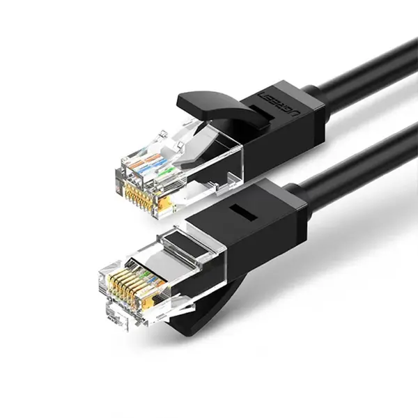 UGREEN 20164 Cat6 Ethernet Cable 10m, 1Gbps High-Speed Network Performance, UTP 8-Core Construction, RJ45 Connectors, Stable Gigabit LAN Internet Cable for Home and Office Networking Black