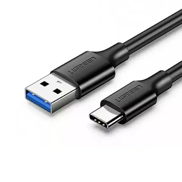 UGREEN 20884 USB-C to USB-A 3.0 Cable 2m, 5Gbps High-Speed Data Transfer, 3A Fast Charging Support, USB Type-C Male to USB-A Male Connector, Charging and Sync Cable Black