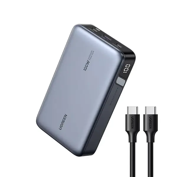 UGREEN 25188 20000mAh 100W PD Fast Charging Power Bank, Portable Power Bank, Triple-Port Charging, 65W Rapid Recharge, MultiProtect Safety System