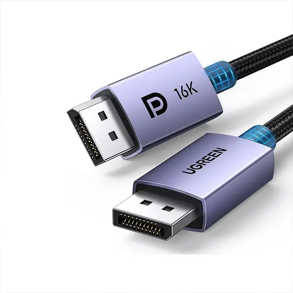 UGREEN 25862 DisplayPort 2.1 Cable 3m, 16K@60Hz and 8K@240Hz Ultra High Resolution Support, 80Gbps Bandwidth, HDR Display Technology, DisplayPort Male to Male Premium Audio Video Cable Black