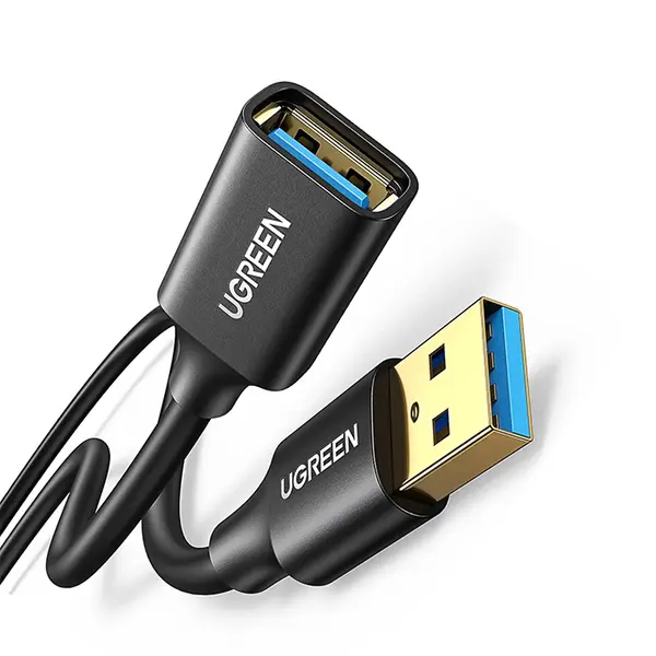 UGREEN 30127 USB 3.0 Extension Cable 3m, 5Gbps High-Speed Data Transfer, USB-A Male to Female Connector, Reliable Signal Transmission, Plug-and-Play USB Extension Cable Black