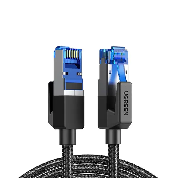 UGREEN 30800 Cat8 Ethernet Cable 20m, 40Gbps Network Speed, 2000MHz Bandwidth, F/FTP Shielded, Braided Black