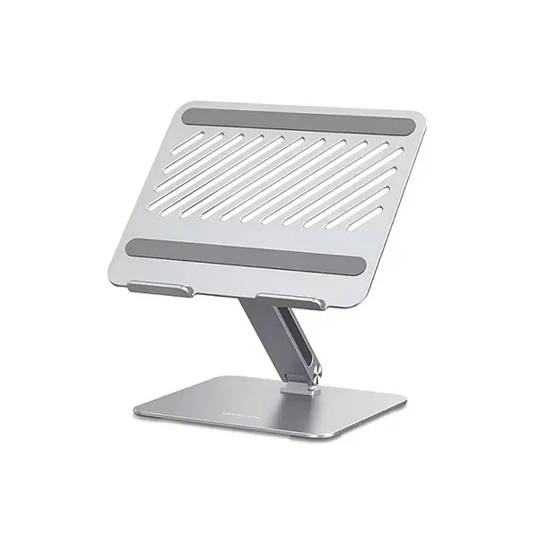 UGREEN 40291 Adjustable Laptop Stand, Multi-Angle Ergonomic Design, Premium Aluminium Alloy Construction, Non-Slip Silicone Base, Foldable Portable Laptop Riser Stand Silver