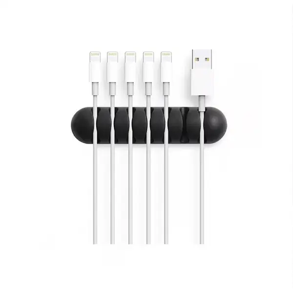 UGREEN 45797 Magnetic Cable Organizer 3 Pack, Detachable Magnetic Cable Clips, Self-Adhesive Mounting Base, Desktop Wire Management Solution Black