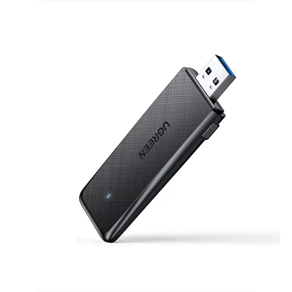 UGREEN 50340 AC1300 Wireless Network Adapter, Dual-Band WiFi 5 USB Adapter, High-Speed Wireless Connectivity, 2.4GHz and 5GHz Support, USB Wireless Internet Dongle for Desktop and Laptop PCs