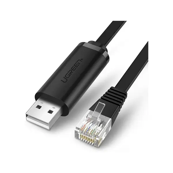 UGREEN 60813 USB to RJ45 Console Cable 3m, FTDI Chipset Integration, Network Console Adapter, Plug-and-Play Configuration Cable for Routers, Switches and Network Equipment