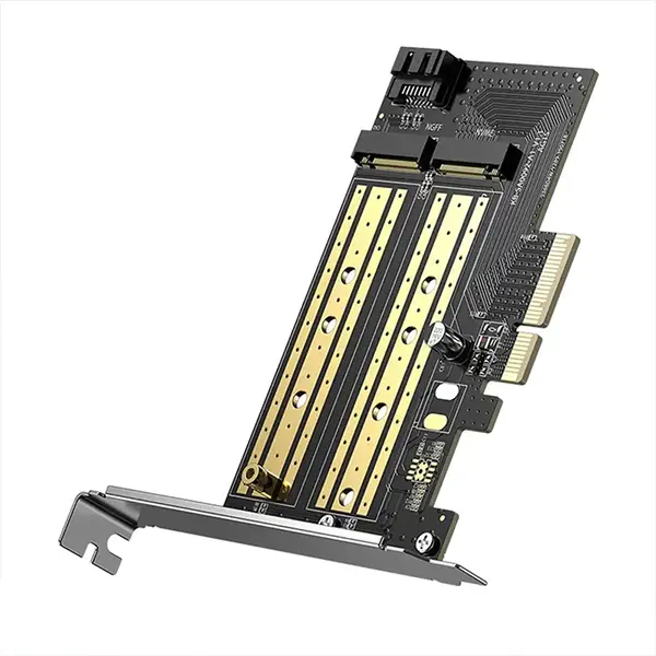 UGREEN 70504 M.2 M-Key & B-Key to PCIe 3.0 x4 Expansion Card, 32Gbps Transfer Speed, Desktop Adapter, Black