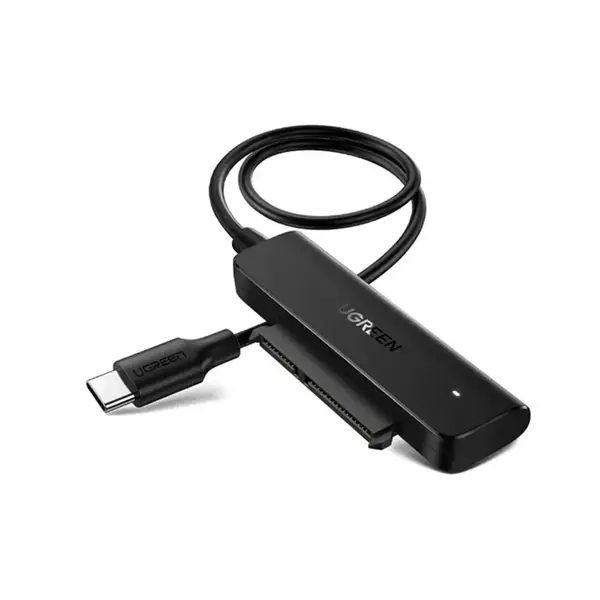 UGREEN 70610 USB-C 3.0 to 2.5 Inch SATA Converter Cable, 5Gbps Data Transfer Speed, SATA III Drive Adapter, 50cm Cable Length, External HDD SSD Connection Cable Black