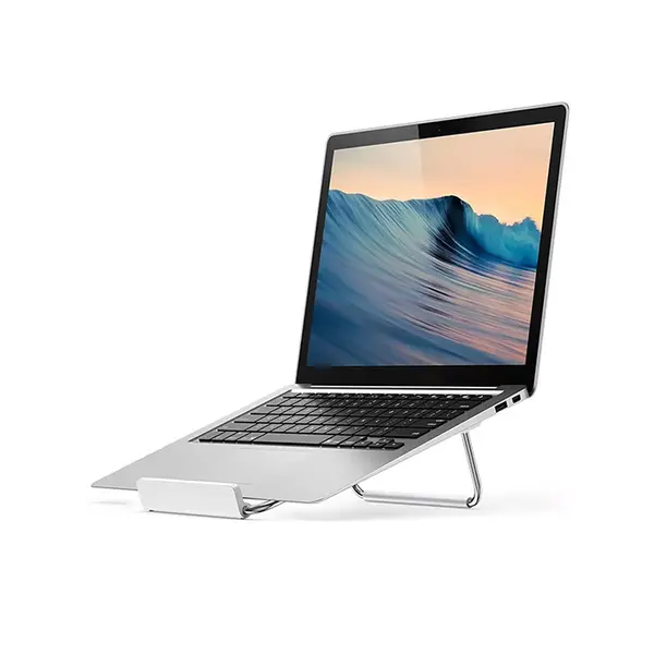 UGREEN 80348 Laptop Stand, Adjustable Viewing Angle Design, Premium Aluminium Alloy Construction, Non-Slip Silicone Base, Ergonomic Laptop Riser Stand Silver