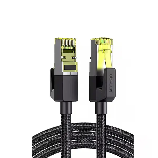 UGREEN 80424 Cat7 Ethernet Cable 3m, 10Gbps Network Speed, 600MHz Bandwidth, Shielded RJ45, Black