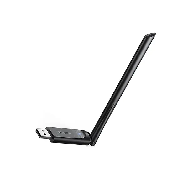 UGREEN 90339 AC650 High-Gain Dual Band Wireless USB Adapter, WiFi 5 USB Dongle, 2.4GHz and 5GHz Dual-Band Connectivity, High-Gain Antenna Design, Wireless Internet Adapter for Desktop and Laptop PCs