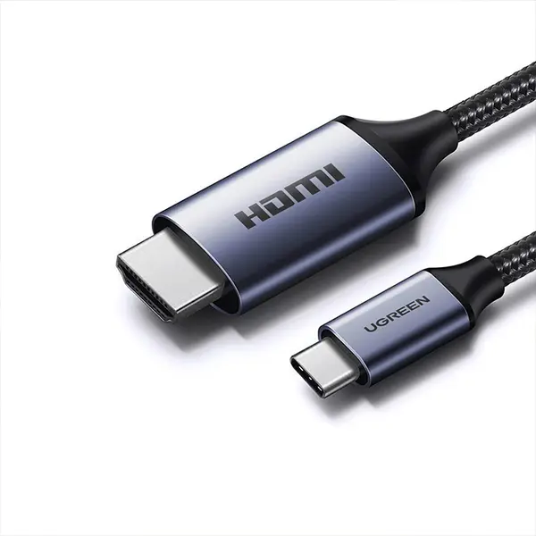 UGREEN 90451 USB-C to HDMI Cable 1.5m, 8K@60Hz Ultra HD Resolution Support, USB Type-C Male to HDMI Male Connector, High-Definition Audio Video Transmission Cable Black