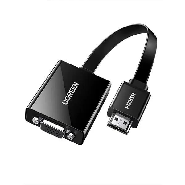 UGREEN 90813 HDMI to VGA Converter Without Audio 1080P@60Hz, HDMI to VGA Adapter, Power Port Support