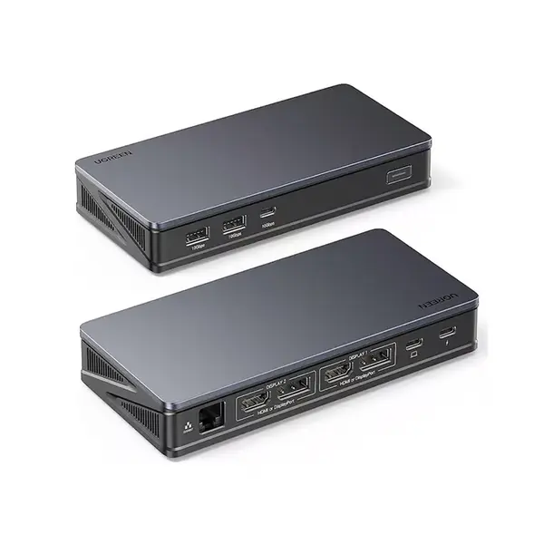 UGREEN 90912 USB-C to 2×USB 3.2 + USB-C 3.2 + 2×HDMI + 2×DisplayPort + RJ45 + PD Converter 10Gbps 4K@60Hz 9-in-1 Hub