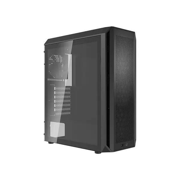XPG VALOR AIR PLUS Compact Mid-Tower Chassis Black, ATX Case, 4×120mm ARGB Fans, Tempered Glass, 360mm Radiator Support