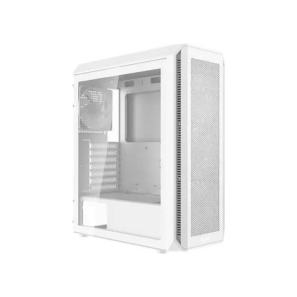XPG VALOR AIR PLUS Compact Mid-Tower Chassis White, ATX Case, 4×120mm ARGB Fans, Tempered Glass, 360mm Radiator Support