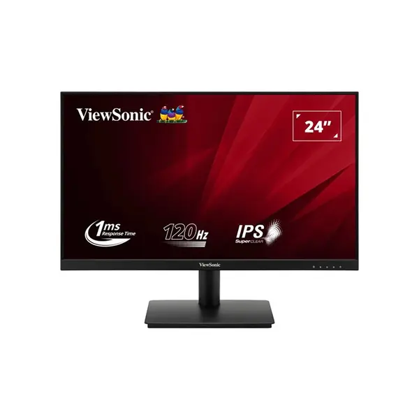 ViewSonic VA240A-H 24 Inch Full HD IPS Monitor, 1920×1080 Resolution, 120Hz Refresh Rate, 1ms MPRT Response Time, Anti-Glare Screen, HDMI and VGA Connectivity, Three-Side Frameless Display Design