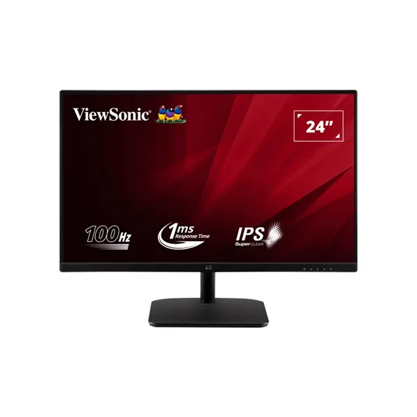 ViewSonic VA2432-H-2 24-Inch Full HD IPS Frameless LED Monitor, 1920×1080 Resolution, Slim Bezel Design, IPS Panel Technology, HDMI Connectivity, Professional Office and Home Display