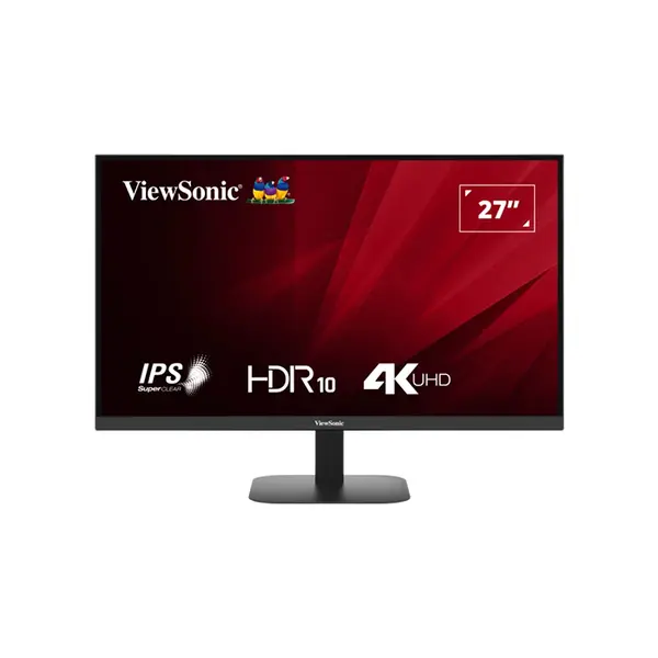 ViewSonic VA2708-4K-MHD 27 Inch 4K UHD LED Monitor, 3840×2160 Resolution, HDMI and DisplayPort Connectivity, Large Workspace Productivity Display for Home and Office