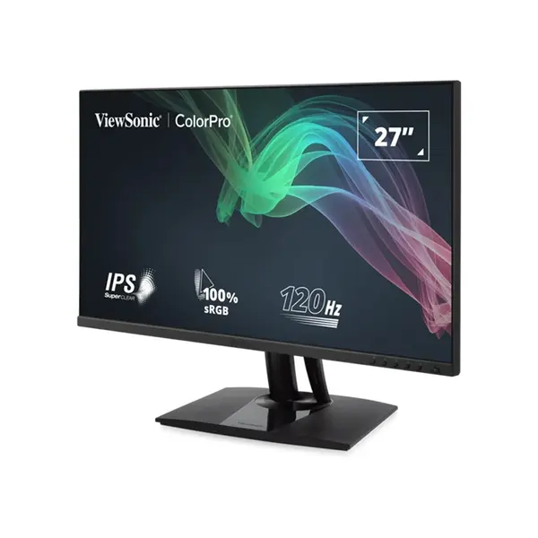 ViewSonic VP2756A-2K 27 Inch QHD IPS Professional Monitor, 2560×1440 Resolution, 120Hz Refresh Rate, 5ms GtG Response Time, 100% sRGB Color Coverage, Pantone Validated, USB-C 90W Power Delivery, Creator and Professional Display