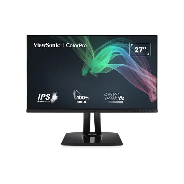 ViewSonic VP2756A-2K 27 Inch QHD IPS Professional Monitor, 2560×1440 Resolution, 120Hz Refresh Rate, 5ms GtG Response Time, 100% sRGB Color Coverage, Pantone Validated, USB-C 90W Power Delivery, Creator and Professional Display