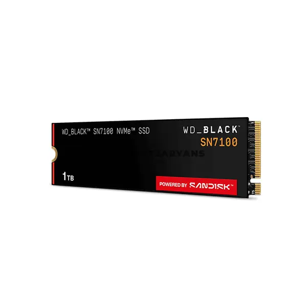 WD_BLACK SN7100 1TB NVMe M.2 Internal Gaming SSD, PCIe Gen4 x4 NVMe, Up to 7250MB/s Read & 6900MB/s Write, TLC 3D NAND, 1000K Read / 1400K Write IOPS, DRAM-Less Design, M.2 2280, 600TBW Endurance, WDS100T4X0E-00CJA0