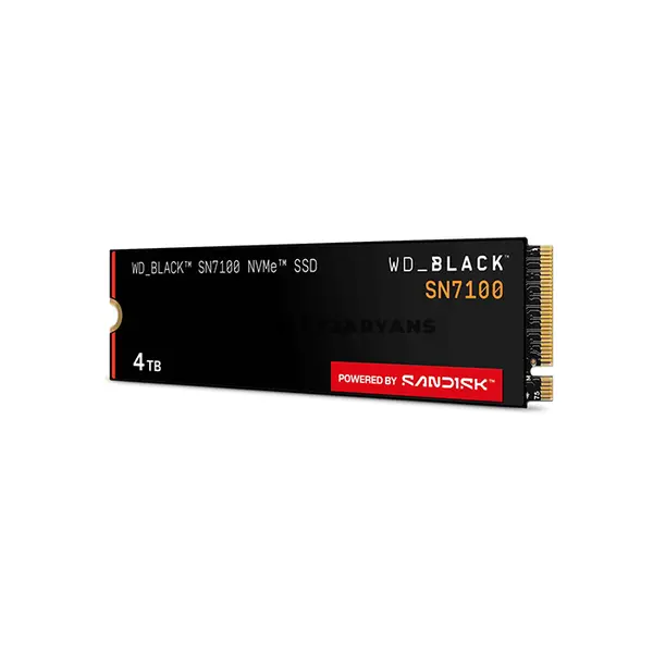 WD_BLACK SN7100 4TB NVMe M.2 Internal Gaming SSD, PCIe Gen4 x4 NVMe, Up to 7000MB/s Read & 6700MB/s Write, TLC 3D NAND, 900K Read / 1350K Write IOPS, DRAM-Less Design, M.2 2280, 2400TBW Endurance, WDS400T4X0E-00CJA0