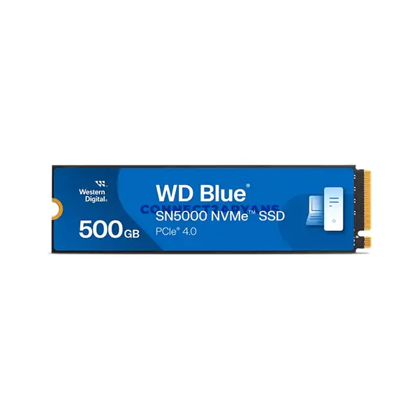 WD Blue SN5000 NVMe SSD 500GB Internal Solid State Drive, M.2 2280, PCIe Gen 4.0 x4, NVMe, Up to 5000MB/s Sequential Read & 4000MB/s Sequential Write, Western Digital TLC 3D NAND, nCache™ 4.0 Technology