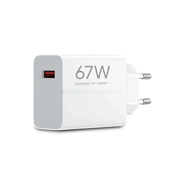 Xiaomi MI Power Adapter 67W HyperCharge Type-A MDY-12-EH BHR07SKEU, 67W USB-A Fast Wall Charger with HyperCharge Technology & Intelligent Safety Protection
