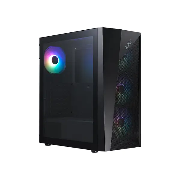XPG LANDER 500 Mid-Tower Chassis Black, ATX Case, 4×120mm ARGB Fans, Tempered Glass, 360mm Radiator Support