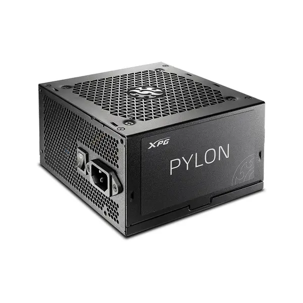 XPG PYLON 450W Gaming Power Supply, 80 PLUS Bronze Certified Efficiency, ATX 2.52 Standard, Non-Modular Cable Design, 120mm Fluid Dynamic Bearing Fan, Reliable Entry-Level Gaming PSU