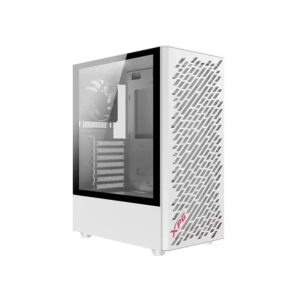 XPG VALOR AIR Compact Mid-Tower Chassis White, ATX Case, 4×120mm Fans, Tempered Glass, 360mm Radiator Support