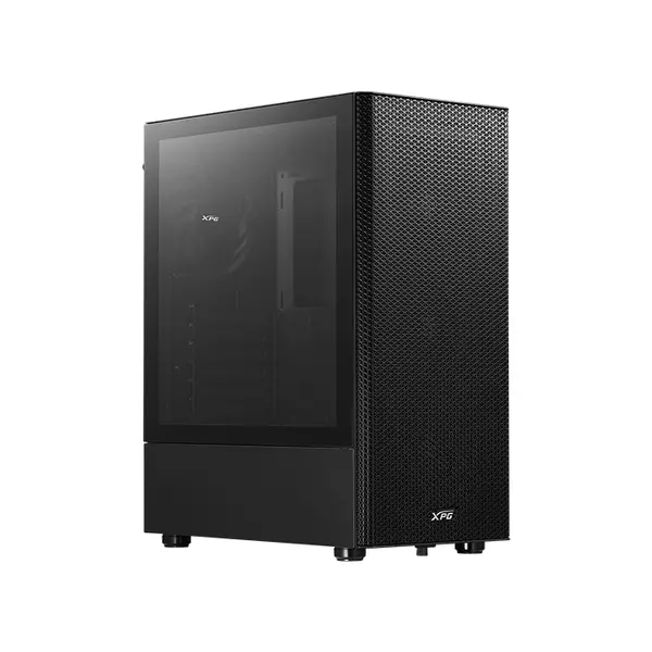 XPG VALOR MESH Compact Mid-Tower Chassis Black, ATX Case, 4×120mm Fans, Tempered Glass, 360mm Radiator Support