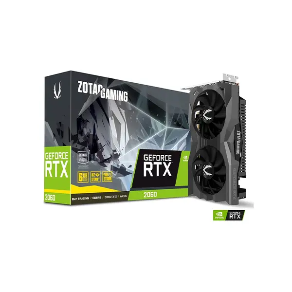 ZOTAC GAMING GeForce RTX 2060 OC Graphics Card, 6GB GDDR6 Memory, 1710MHz Boost Clock, Dual Fan IceStorm Cooling System, NVIDIA Turing High-Performance Gaming GPU