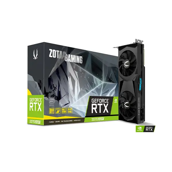 ZOTAC GAMING GeForce RTX 2070 SUPER Twin Fan 8GB Graphics Card, 8GB GDDR6 Dual Fan High Performance Gaming GPU