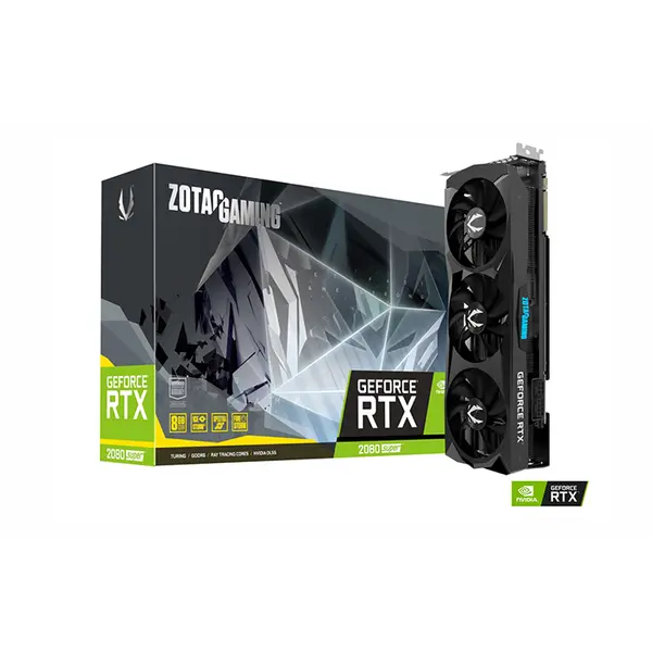 ZOTAC GAMING GeForce RTX 2080 SUPER Triple Fan Graphics Card, 8GB GDDR6 Memory, Triple Fan Cooling System, NVIDIA Turing Architecture, High-Performance Gaming GPU