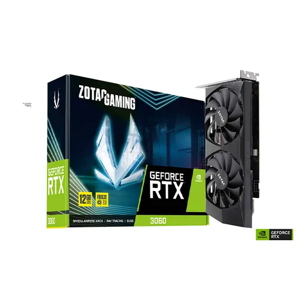 ZOTAC GAMING GeForce RTX 3060 12GB Graphics Card, 12GB GDDR6 Memory, IceStorm Advanced Cooling System, NVIDIA Ampere Architecture, High-Performance Gaming GPU