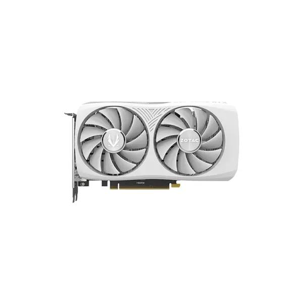ZOTAC GAMING GeForce RTX 4060 8GB Twin Edge White Edition Graphics Card, 8GB GDDR6, 3072 CUDA Cores, 2490MHz Boost Clock, IceStorm 2.0 Dual-Fan Cooling, PCIe 4.0 x8