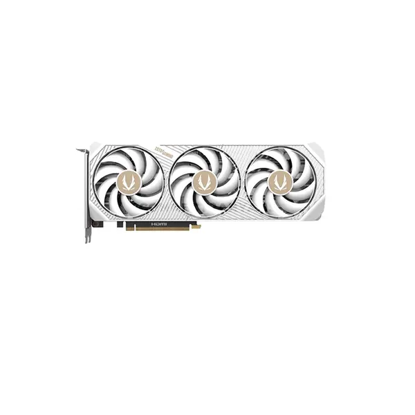 ZOTAC GAMING GeForce RTX 5070 AMP White Edition 12GB GDDR7 Graphics Card with NVIDIA Blackwell Architecture, DLSS 4, IceStorm 2.0 Cooling, Triple BladeLink Fans, PCIe 5.0 x16 & SPECTRA RGB Lighting