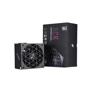 1st Player ACK Bronze 650W Black Power Supply Unit, 80 Plus Bronze Certified Efficiency, Reliable Power Delivery Design, ATX Gaming PSU for Mainstream PC Builds